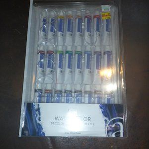 Art Advantage Watercolor 24 Color Paint Set & Palette